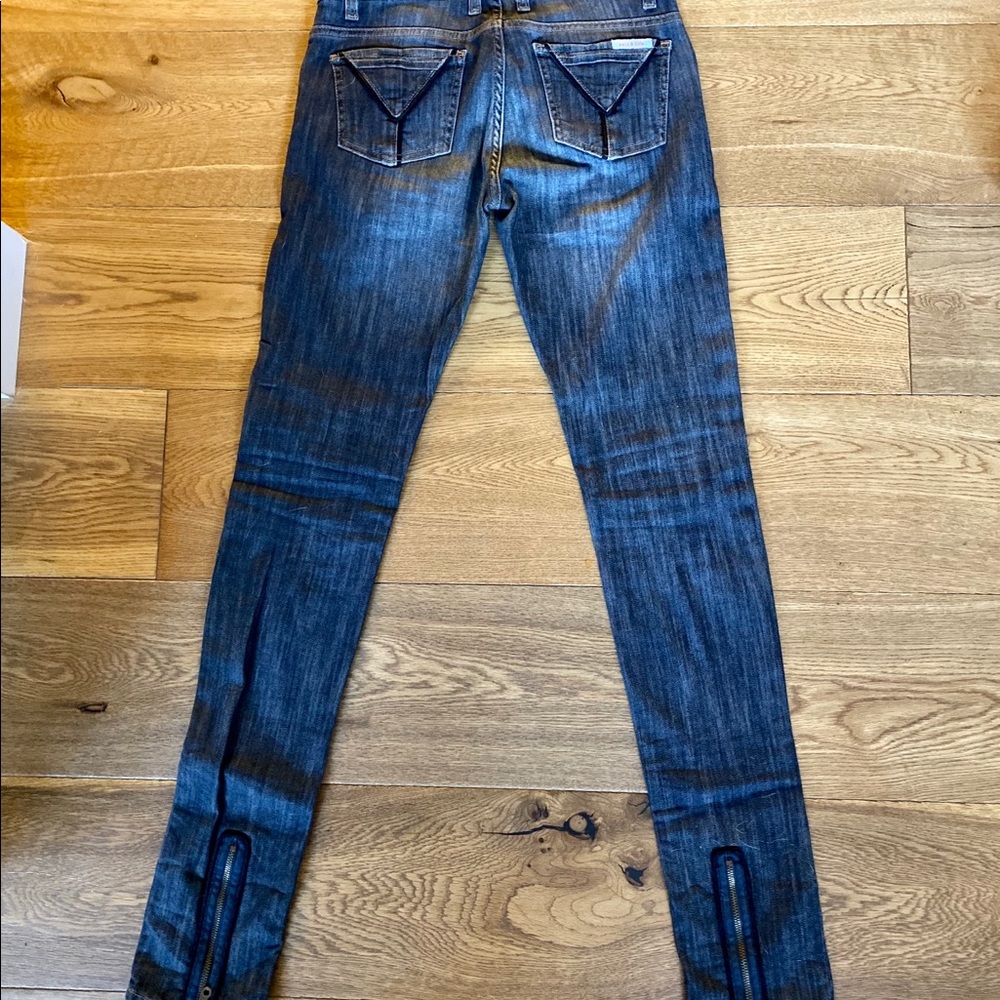 Sass and Bide Denim Low Rise Zipper Skinny Jeans